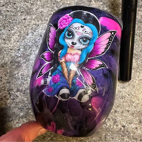 🔥 Sugar Skull Fairy Tumbler - Picture 5 of 9